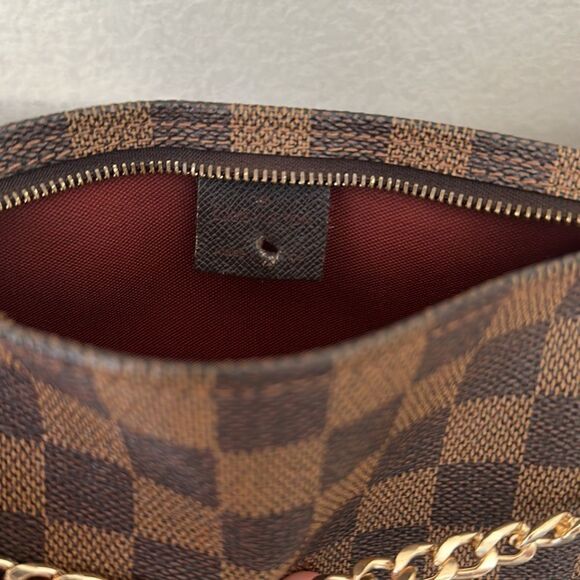 Louis Vuitton Damier Ebene Trousse Make Up Bag Mini Pochette - Picture 6 of 15